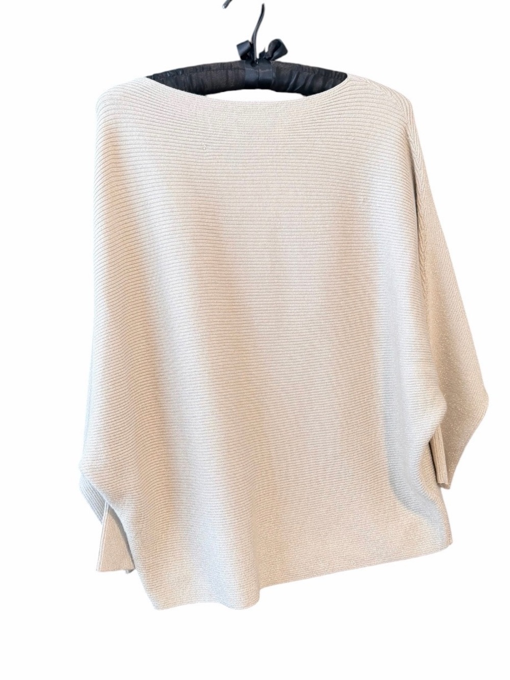 Philosophy boat neck Gold Dolman Sleeve  Ribbed Sweater